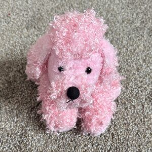 GANZ Pink Plush Poodle